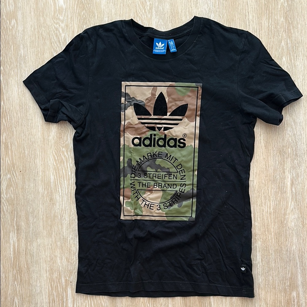 Adidas Black Camouflage Men's T-Shirt